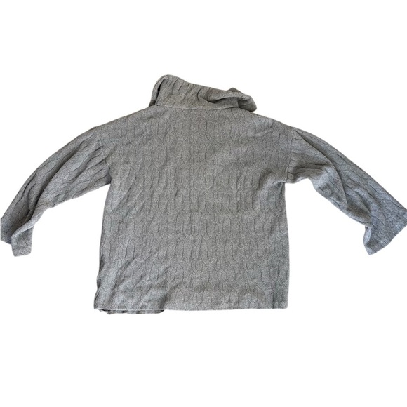 Kal Rieman Sandra Collared Zip Pullover Cable Knit - Size XL - Picture 4 of 8